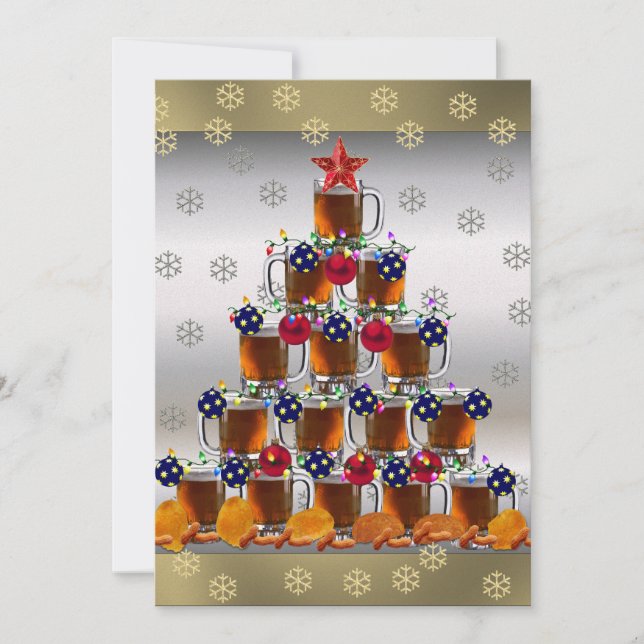 Öl och Chip Inbjudningar (Framsida)