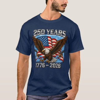 Öl och Flagga 250 år 1776-2026 250 födelsedag T Shirt