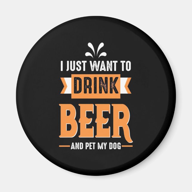 Öl och Hund Magnet (Framsidan)