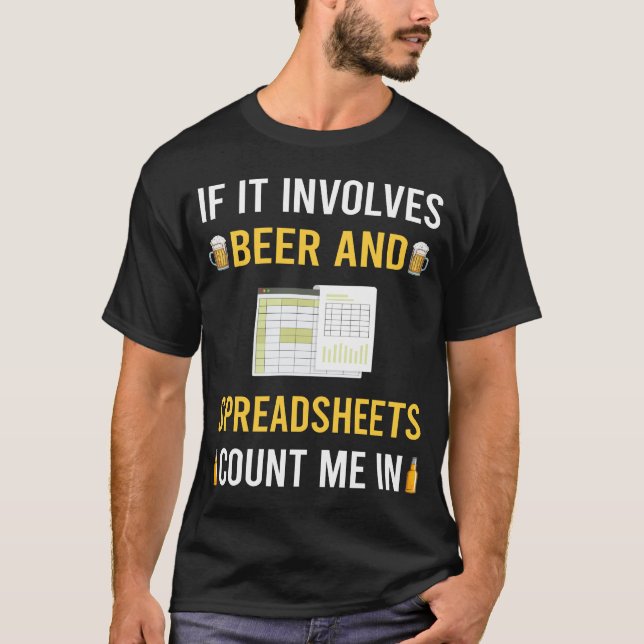 Öl Och Kalkylblad Kalkylblad T Shirt (Framsida)