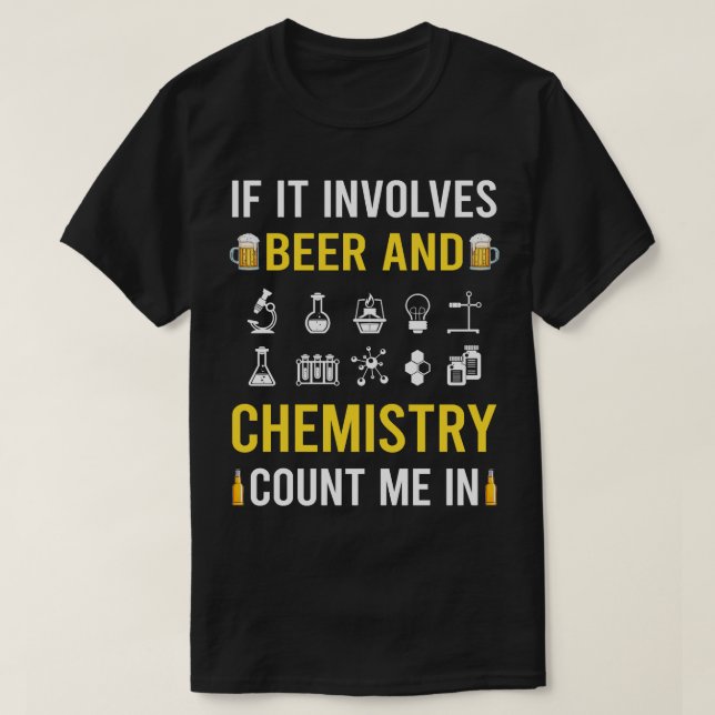 Öl- och kemi-kemi t shirt (Design framsida)