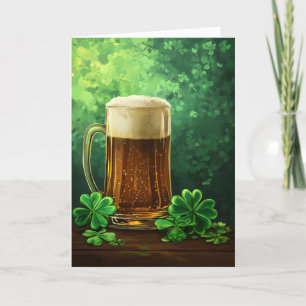 Öl och Klöver St. Patrick's Day Helgkort
