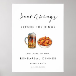 Öl och kycklingvingar före ringarnas repetitionsmi poster