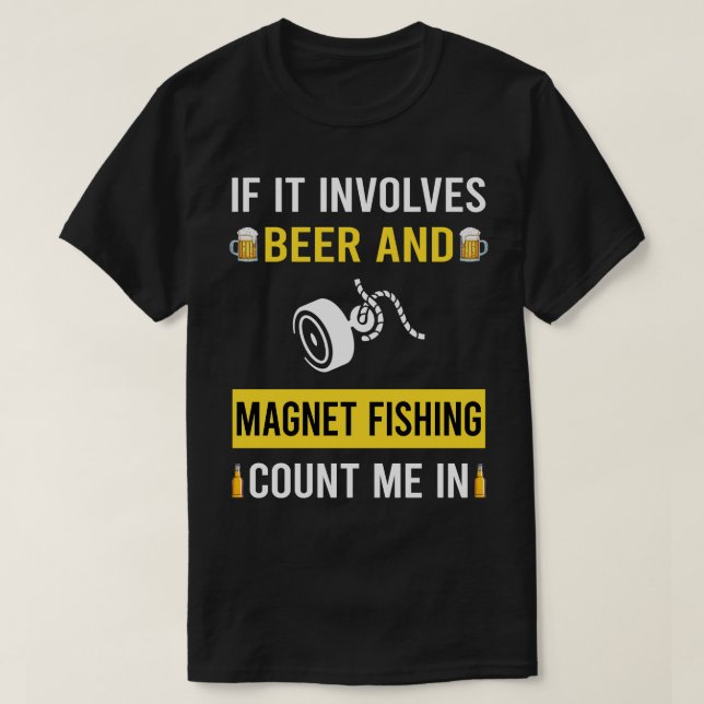 Öl- och magnetfiske t shirt (Design framsida)