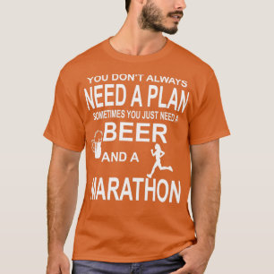Öl och Marathon Running Jogger Springa T Shirt