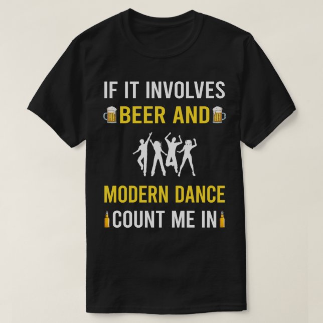 Öl och modern dansare t shirt (Design framsida)