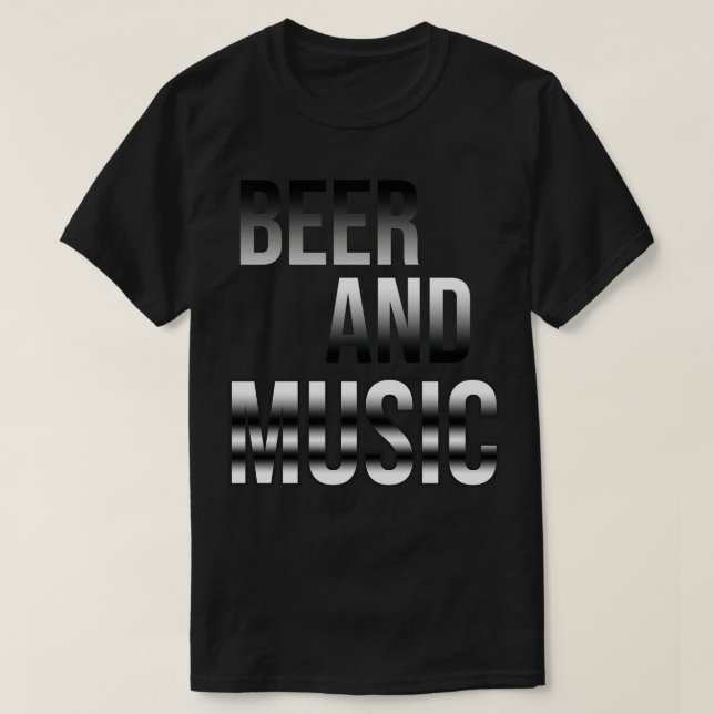 Öl- och musiktext t shirt (Design framsida)