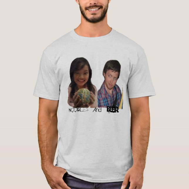 Öl och nudlar, t shirt (Framsida)
