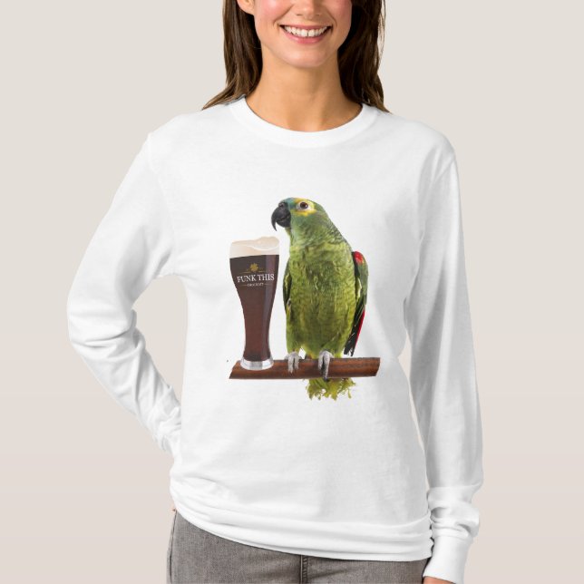Öl och papegoja t-shirt (Framsida)