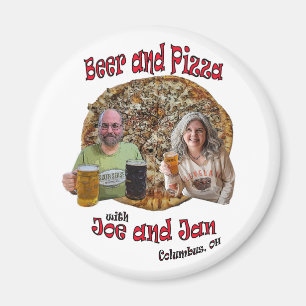 Öl och Pizza med Joe och Jan - Magnet