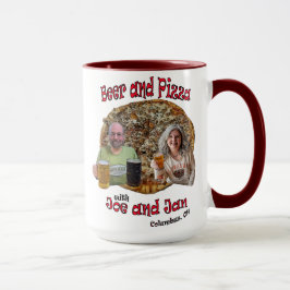 Öl och Pizza med Joe och Jan - Mugg