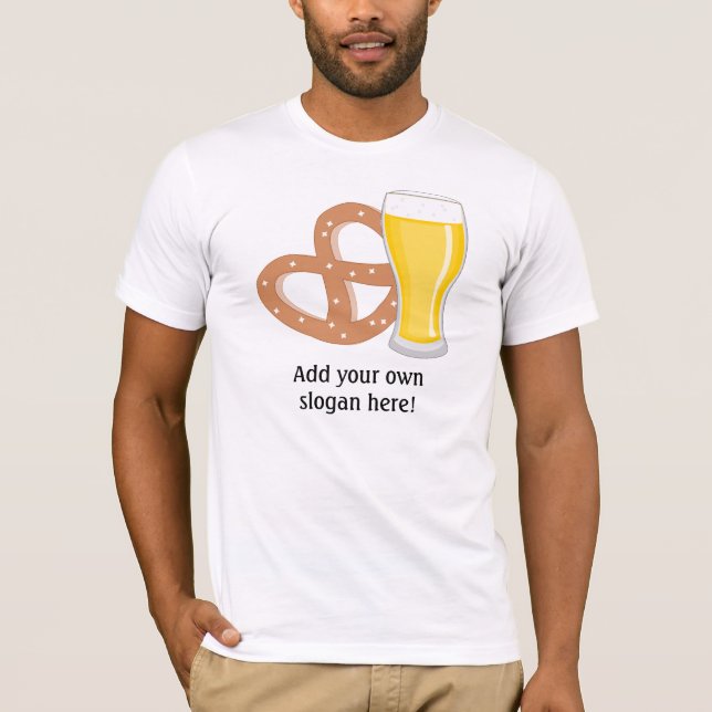 Öl och Pretzel: Anpassade Slogan Tröja (Framsida)