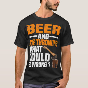 Öl och räv som kastar fel t shirt