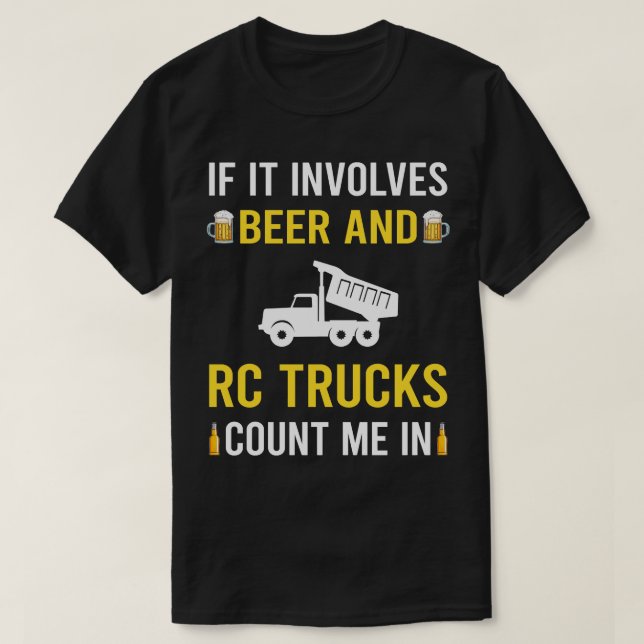 Öl och RC Lastbil Lastbilar T Shirt (Design framsida)