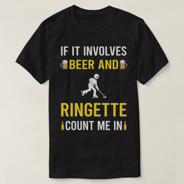Öl och Ringette T Shirt (Design framsida)