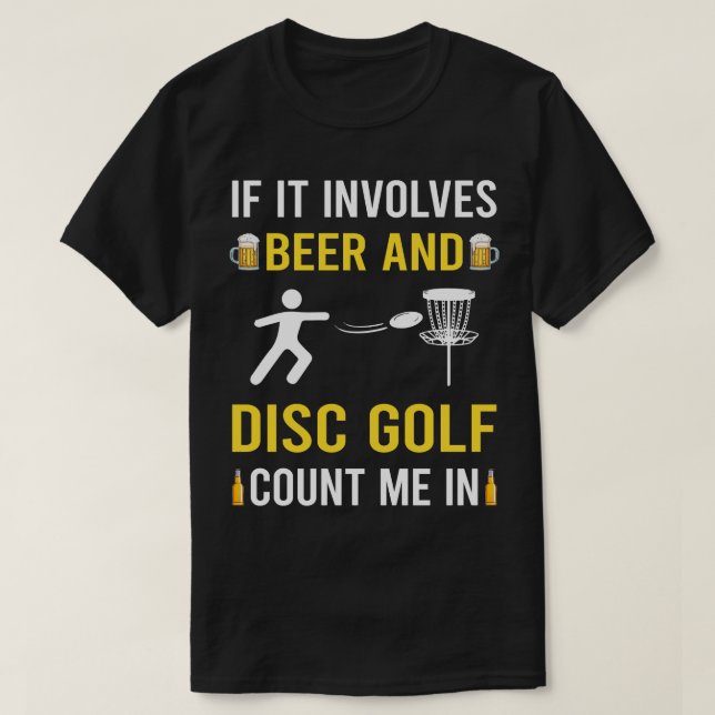 Öl- och skivgolf t shirt (Design framsida)