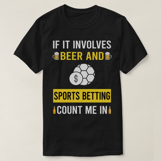 Öl- och sportvadslagning t shirt (Design framsida)