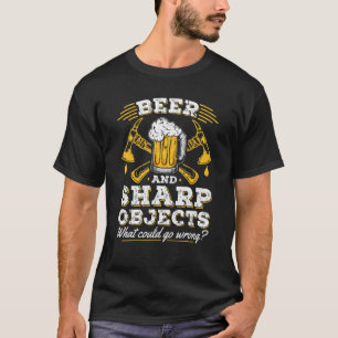 Öl och Vassa föremål som rör sig genom artmässor T Shirt