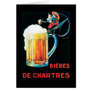 Öl of Chartres Promotional Poster Hälsningskort