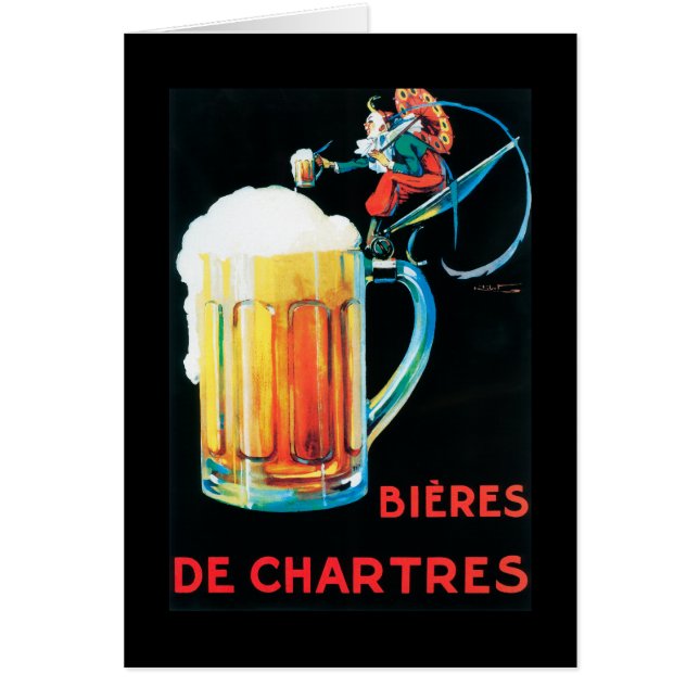Öl of Chartres Promotional Poster Hälsningskort (Framsidan)