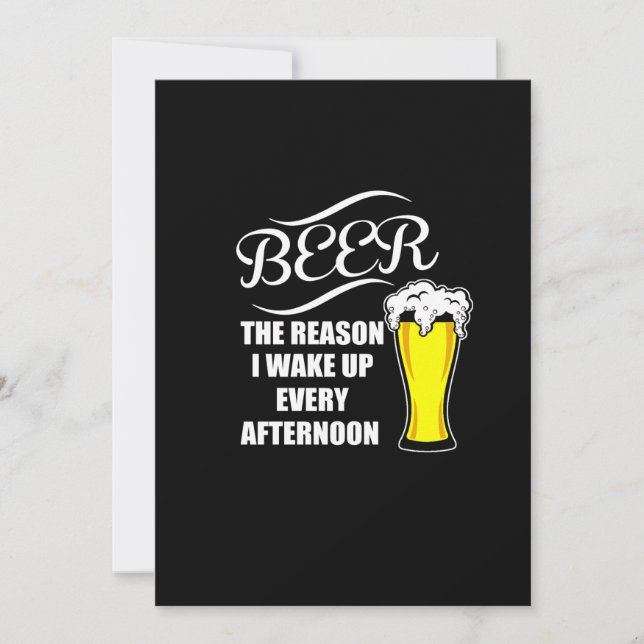 öl orsaken till att jag vaknar varje eftermiddag inbjudningar (Framsida)