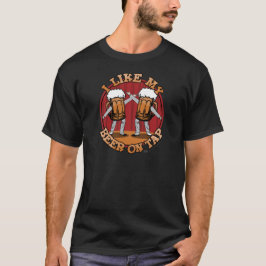 Öl på klapp t-shirt