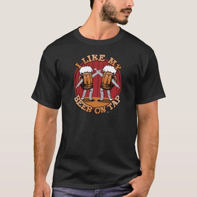 Öl på klapp t-shirt (Framsida)