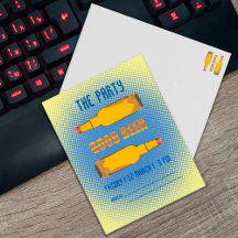 Öl party. Personlig tecknad stil design.