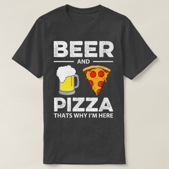 Öl & Pizza Thats Varför är jag här? T Shirt (Design framsida)