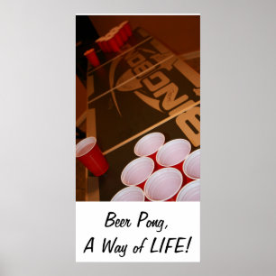 Öl Pong, a-livsföring Poster