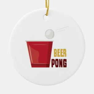 Öl Pong Julgransprydnad Keramik