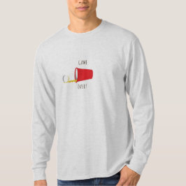 Öl Pong, lek över T-shirt