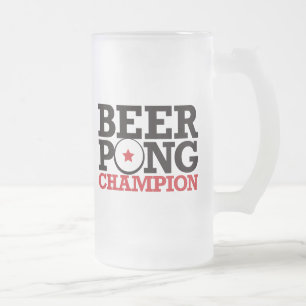 Öl Pong - mästare Frostat Ölglas