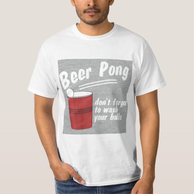 Öl-Pong Tee Shirt (Framsida)