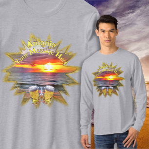 Öl & Puerto Sunset Beach 1739 T Shirt