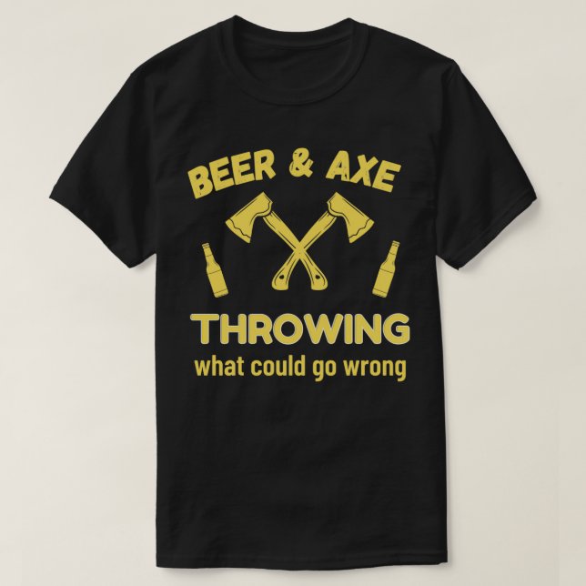 Öl, rök vad som kan gå fel t shirt (Design framsida)