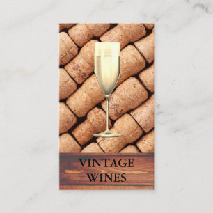 Öl Rustic Wood Champagne Maskiner Visitkort