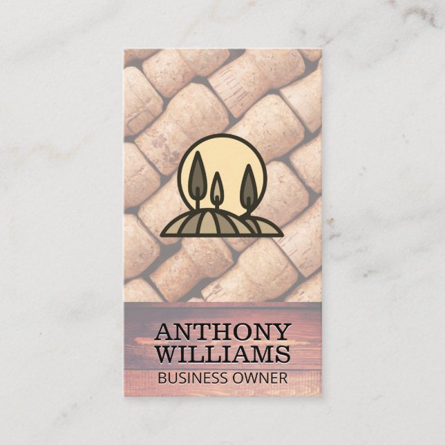 Öl Rustic Wood | Vinodling | Maskiner Visitkort (Framsida)