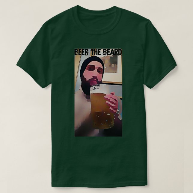 Öl skägget t shirt (Design framsida)