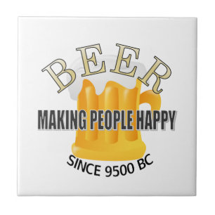 Öl Skapar Lycklig Kakelplatta