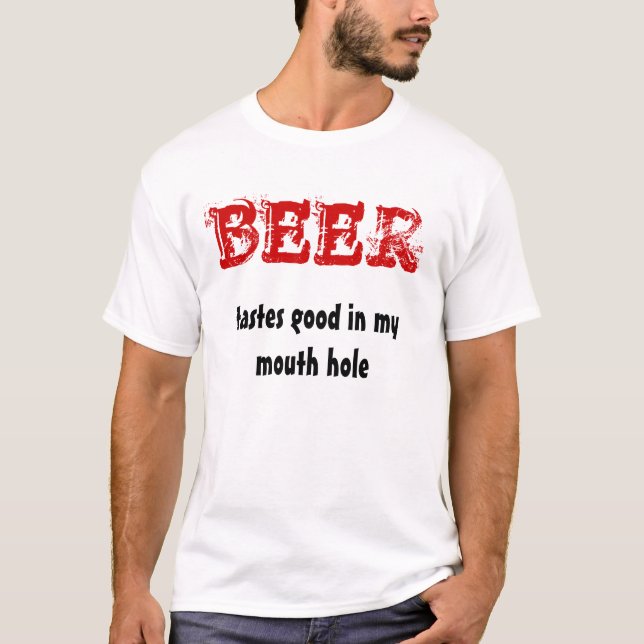 ÖL smaker som är bra i mitt munhål T-shirt (Framsida)