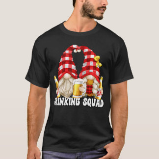 Öl som dricker Squad Gnome Mamma och Pappa för öl T Shirt