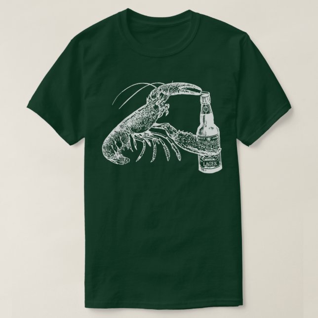 Öl som drunknar i Lobster Craft Beer Beach Vacatio T Shirt (Design framsida)