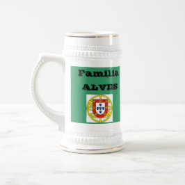 Öl Stein för Alves* familj (Portugal) Sejdel