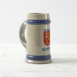 Öl Stein med den finlandssvenska vapenskölden Sejdel