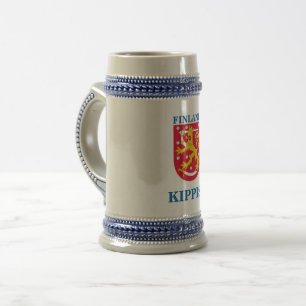 Öl Stein med den finlandssvenska vapenskölden Sejdel