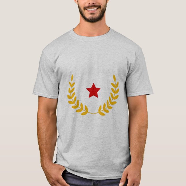 öl stjärna t shirt (Framsida)