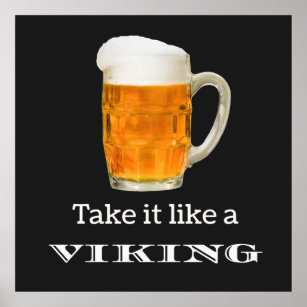 Öl Ta det som en viking Poster