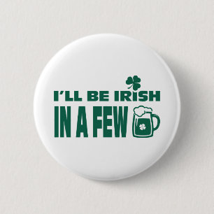 Öl Theme Roligt St. Patrick's Day Buttons Knapp