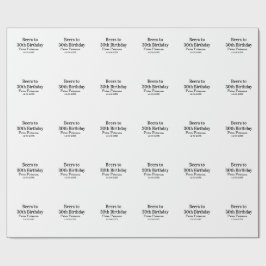 Öl till 30-årsdag namn datum man stilfullEnkel Presentpapper